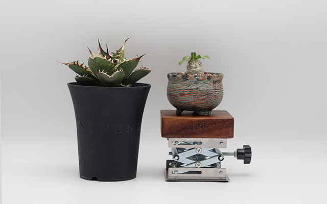 Niwuno（ニウノ）植物用ラボジャッキ 観葉植物 台 手動昇降台 実験室用植物台座 植物土台
